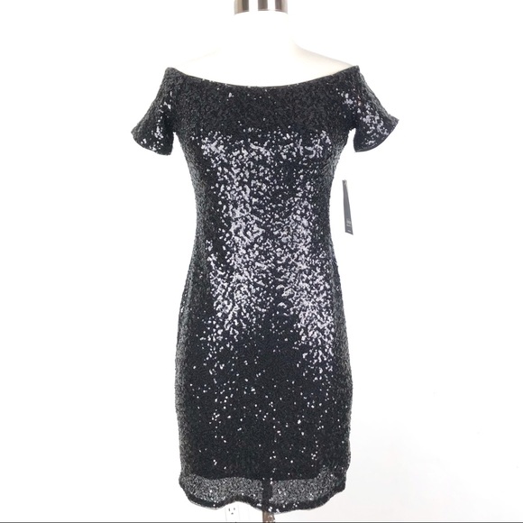 Aidan Mattox Dresses & Skirts - AIDAN MATTOX black sequin bodycon cocktail dress